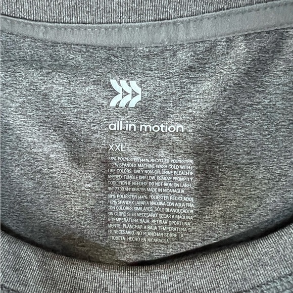 NWT All In Motion long sleeve performance t-shirt size XXL - Picture 5 of 9